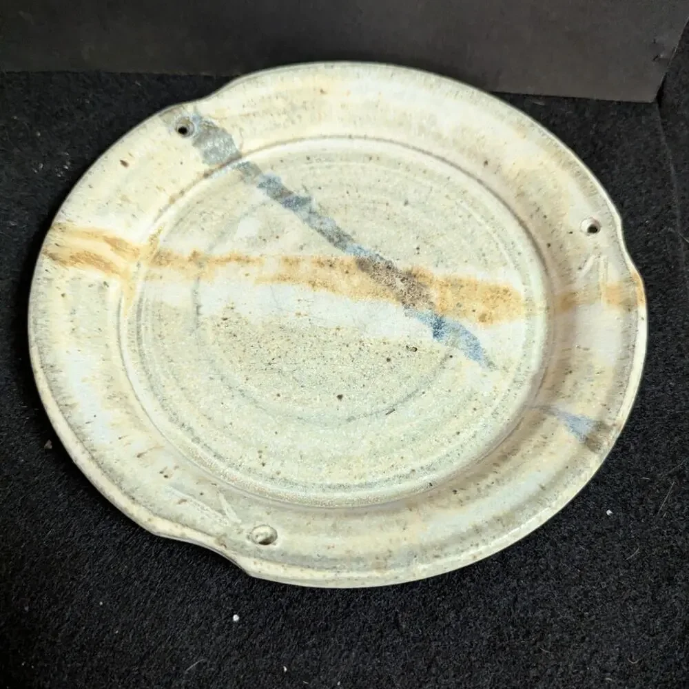 George Griffin Pottery, Sopchoppy Florida Handmade Art Pottery Bread Plate 7.5